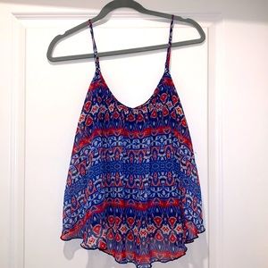 Express red white and blue tank